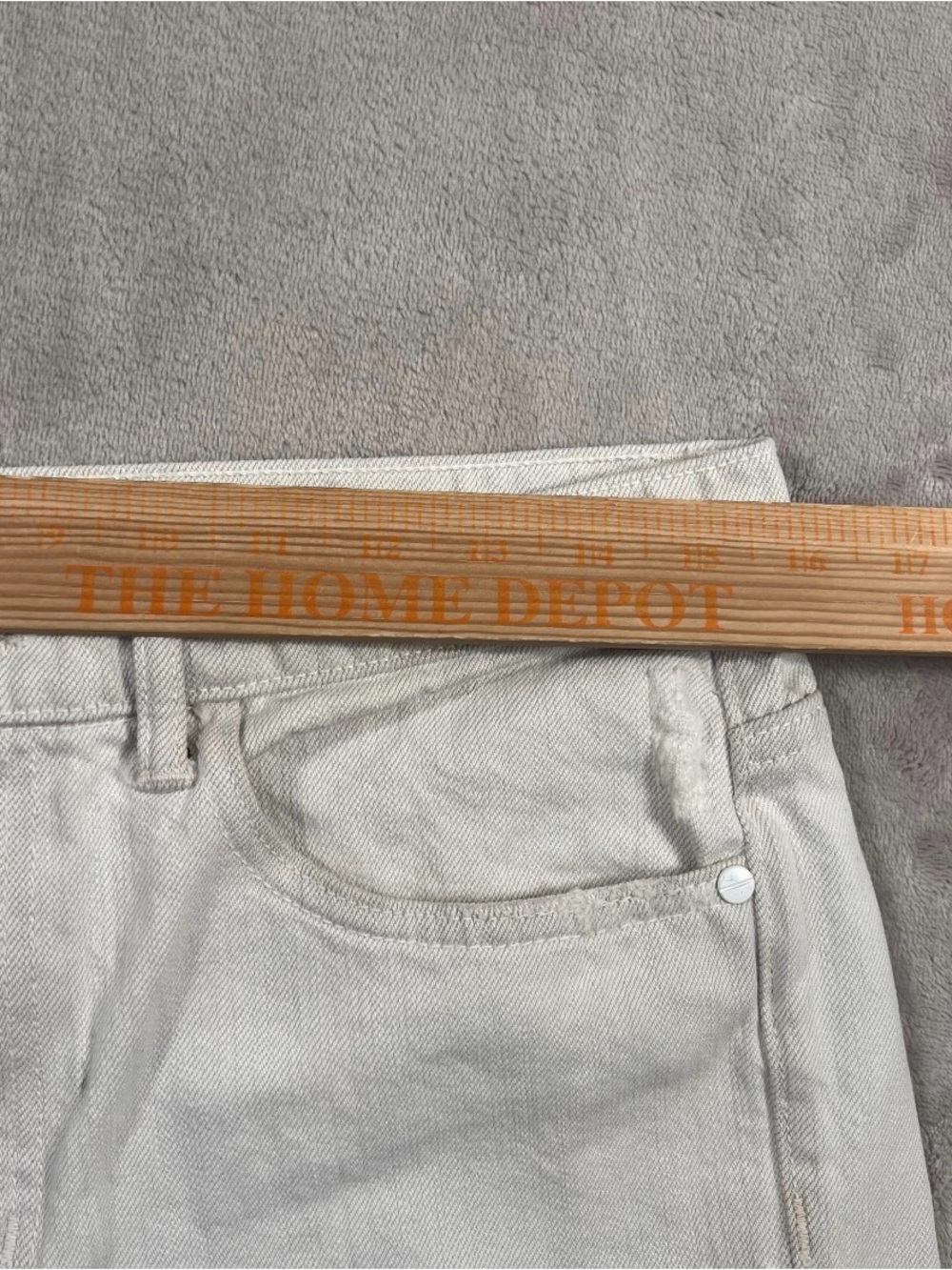 Helmut Lang Relaxed Tapered Off-White Jeans 28x30 - Picture 5 of 8